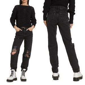 NWT New $98 Free People We The Free Lasso High-Rise Black Jeans Size 26